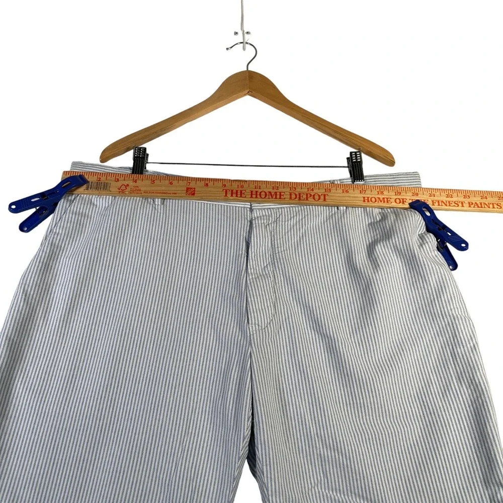 Polo Ralph‎ Lauren Shorts Mens 40 Blue White Striped Classic Fit Preppy Coastal